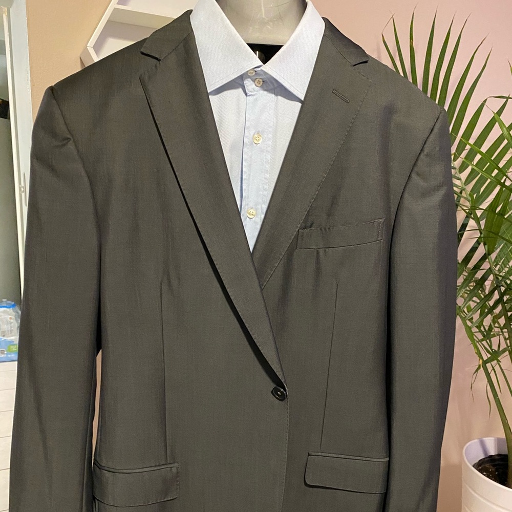Z Zegna Wool Blazer in Sheered Black